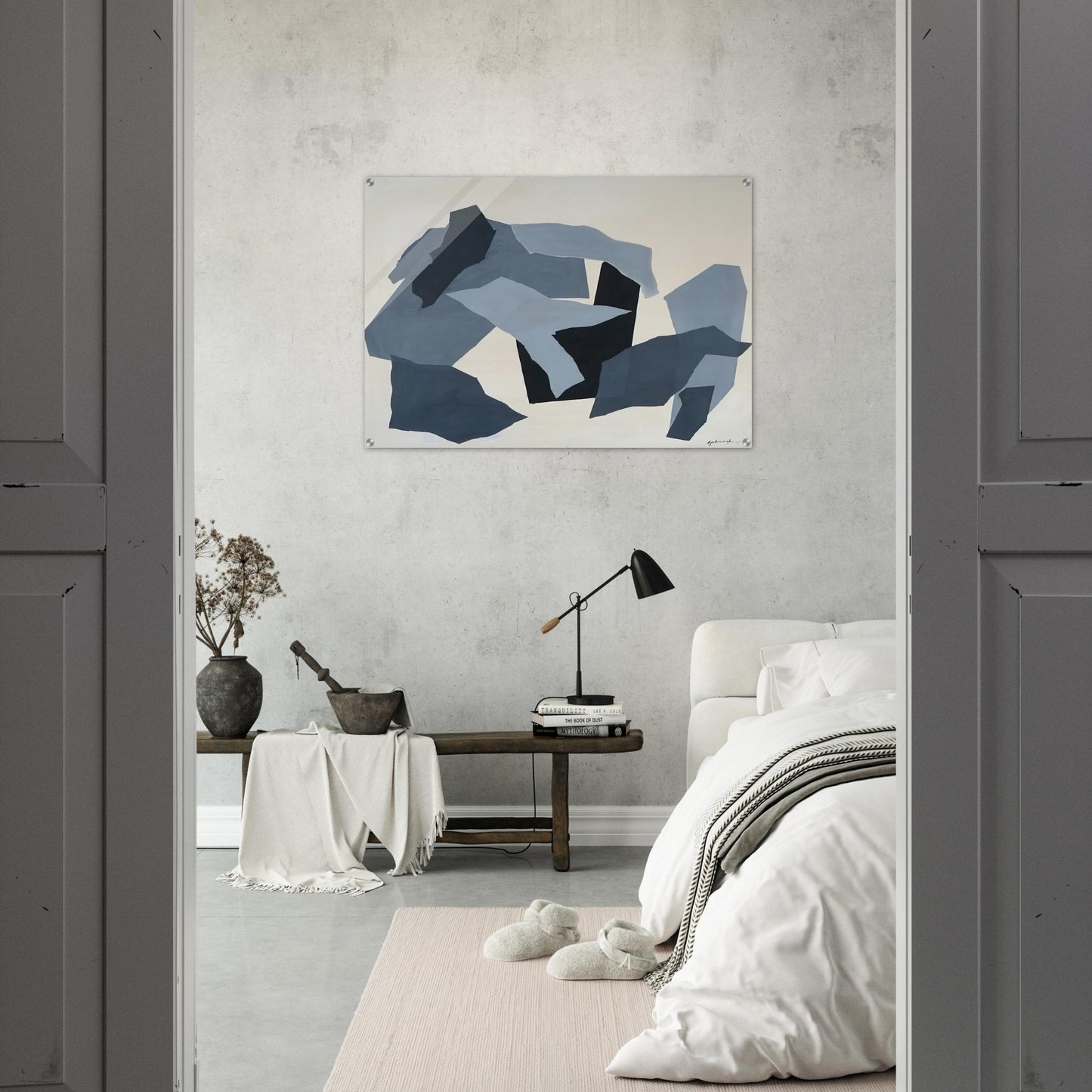 Grey Forms - 1965 - Robert Goodnough Acrylic Print - 70x100 cm / 28x40″ inches | Robert Goodnough Wall Art | Robert Goodnough Prints