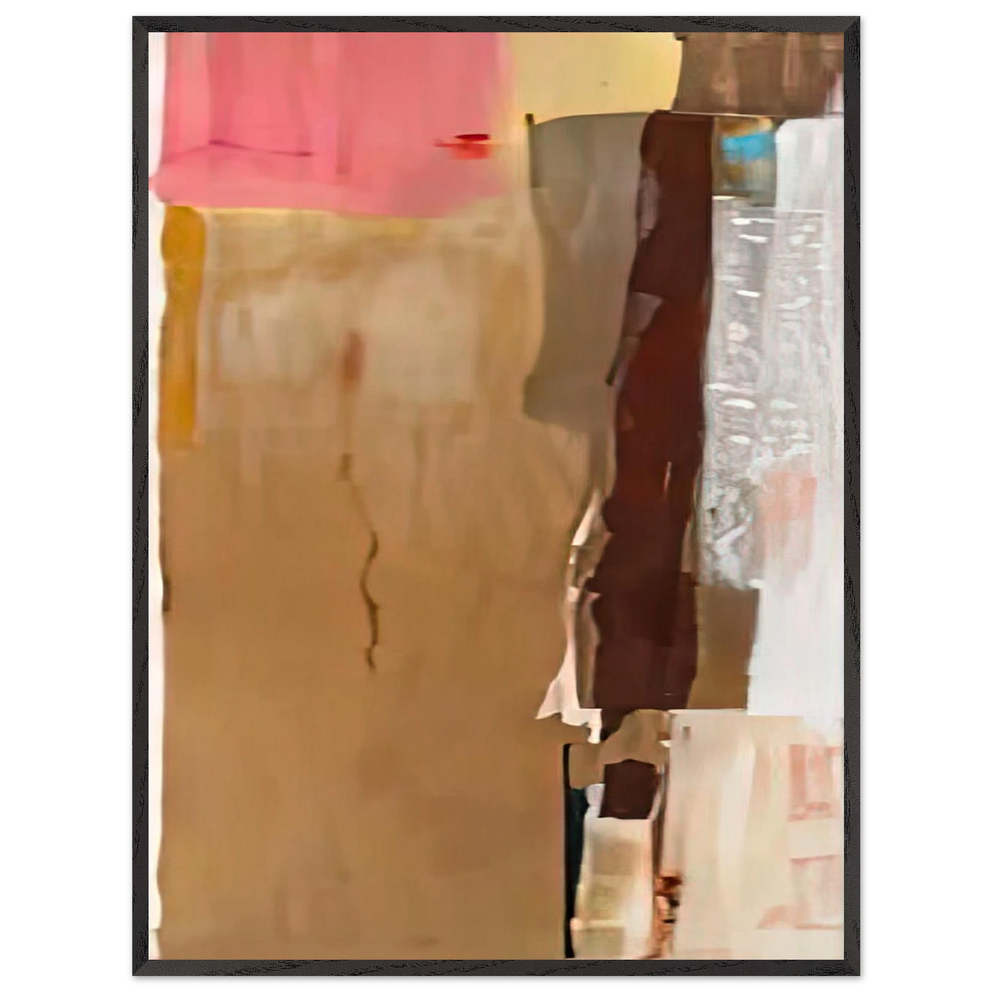 Helen Frankenthaler - Bistre I, 1976- Wall Art - 21x29.7 cm / 8x12" - Premium Wooden Framed Poster With Fine Art Paper - Wood frame