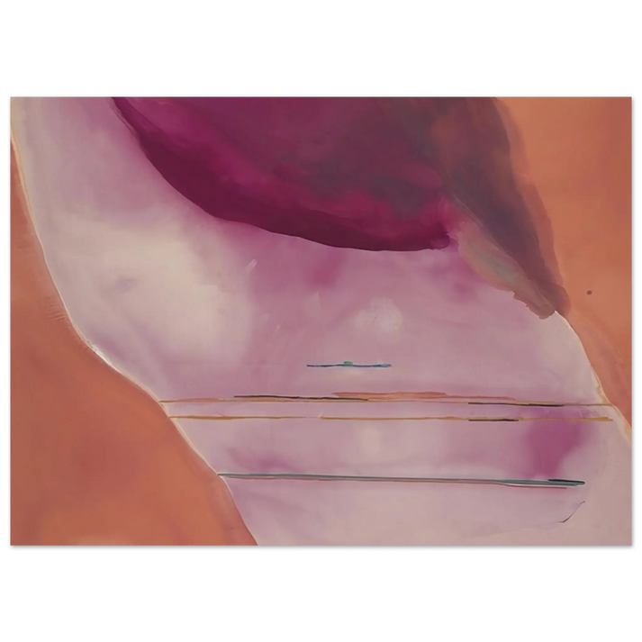 Helen Frankenthaler - Pendulum - 1972 Wall art - 40x50 cm / 16x20 Inches - Premium Wooden Framed Poster With Fine Art Paper - Black frame
