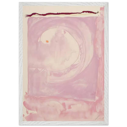 Helen Frankenthaler - Reflections IX - 1995 Wall art - 15x20 cm / 6x8 inches - Premium Wooden Framed Poster With Fine Art Paper - Black frame
