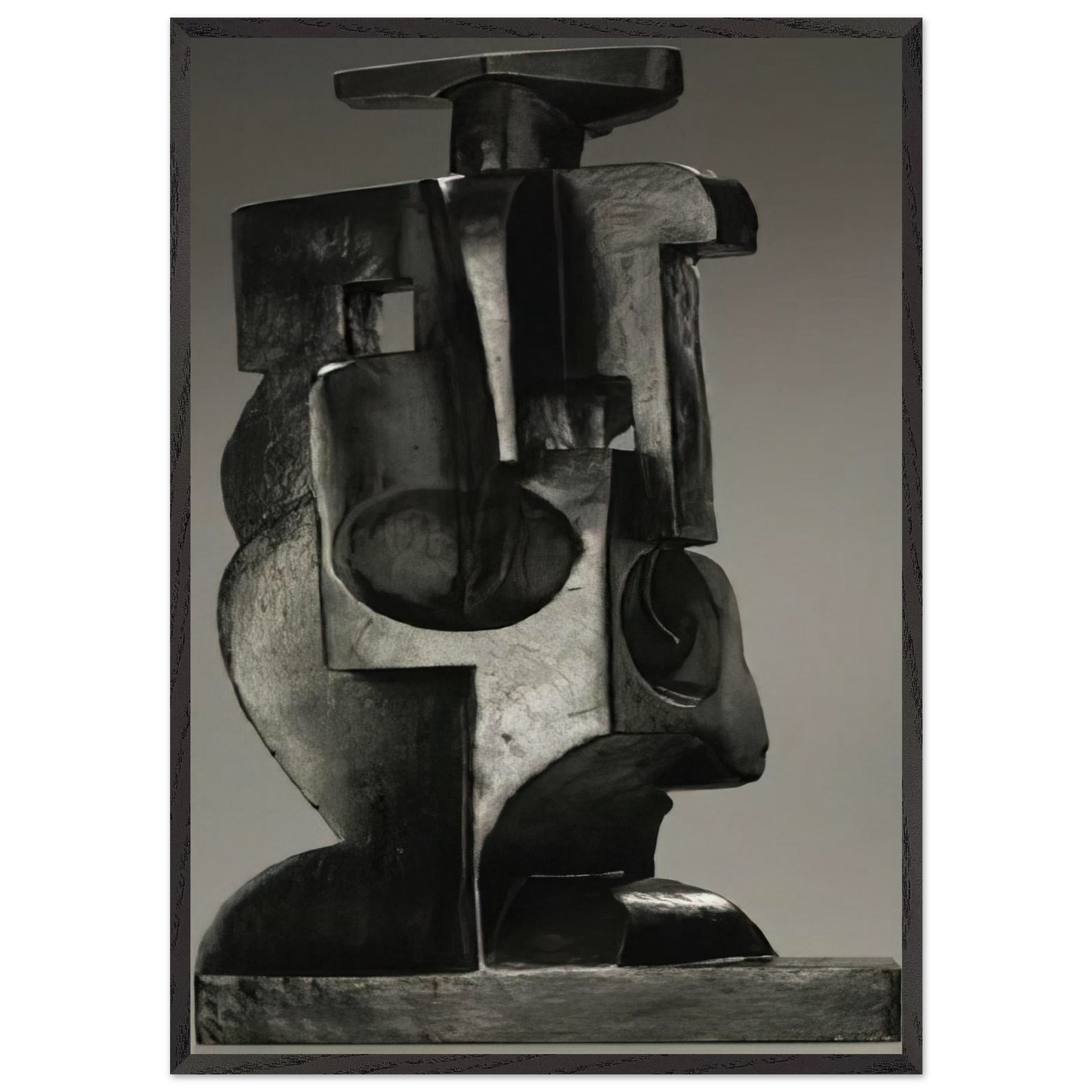 HARLEQUIN 1918 - Juan Gris Framed Art Print – Black Wooden Frame - Default Title - -Framed Art Print