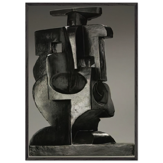 HARLEQUIN 1918 - Juan Gris Framed Art Print – Black Wooden Frame - Default Title - -Framed Art Print