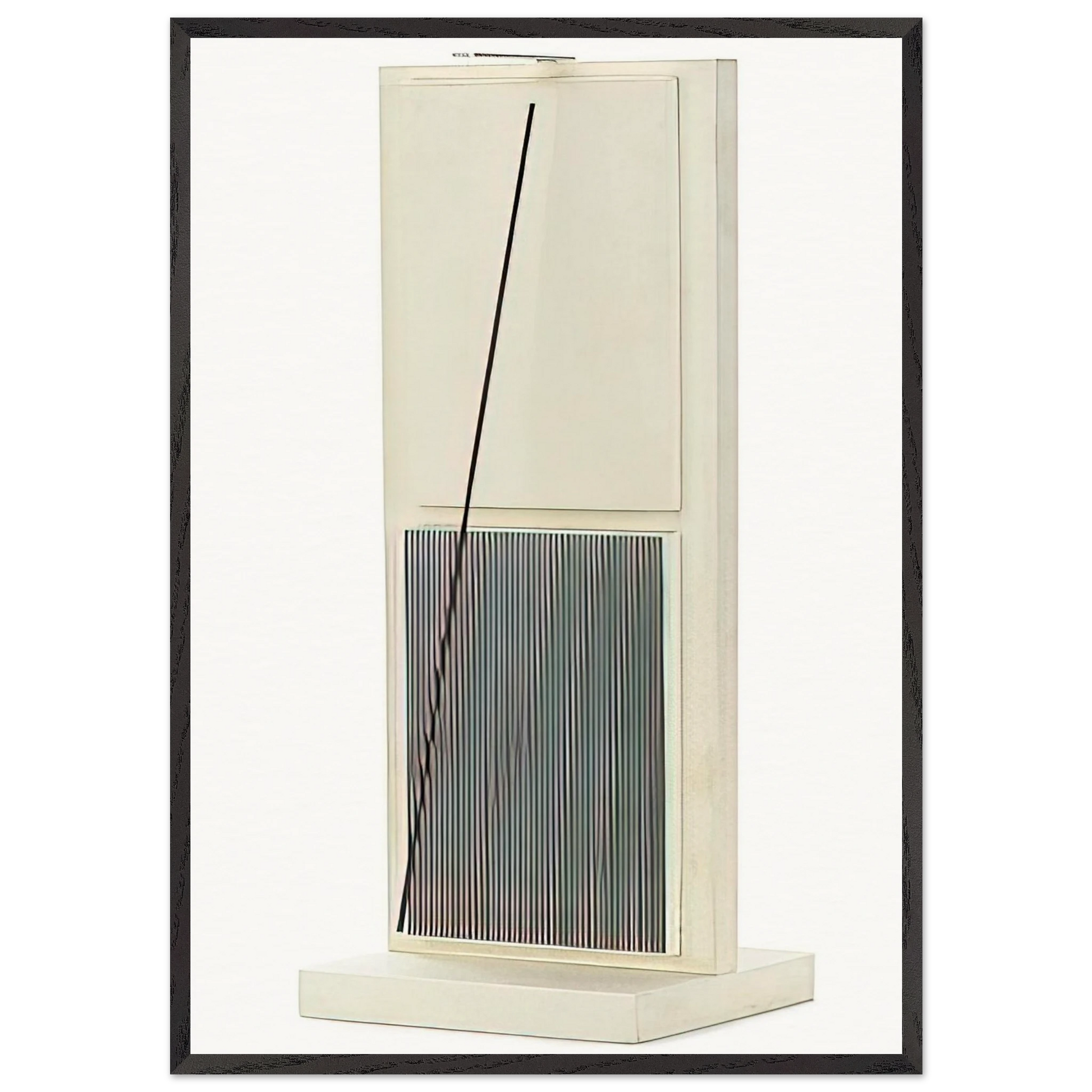 UNTITLED FROM THE JAI ALAI SERIES - Jesus Rafael Soto Framed Art Print – Black Wooden Frame - Default Title - -Framed Art Print