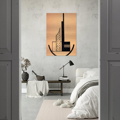 The storm - Laszlo Moholy-Nagy Brushed Aluminum Print - 70x100 cm / 28x40 inches | Laszlo Moholy-Nagy Aluminum Print | Laszlo Moholy-Nagy Prints