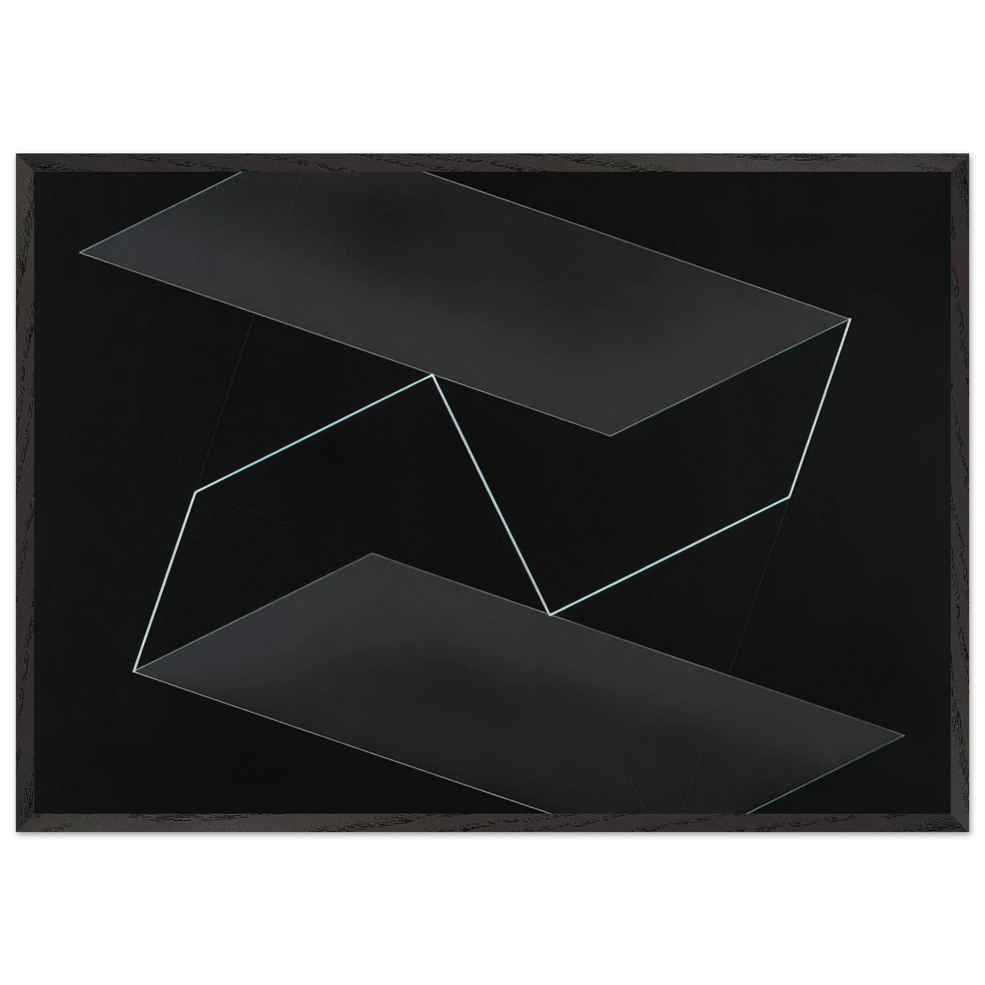 STRUCTURAL CONSTELLATION 1950 - Josef Albers Framed Art Print – Black Wooden Frame - Default Title - -Framed Art Print