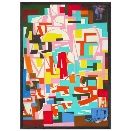 Untitled - 1940 N2 - Ad Reinhardt Framed Art Print – Black Wooden Frame - Default Title - -Framed Art Print