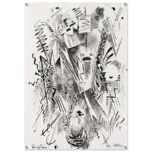 BANTAMA 1921 - Rudolf Bauer Acrylic Print - 70x100 cm / 28x40″ inches