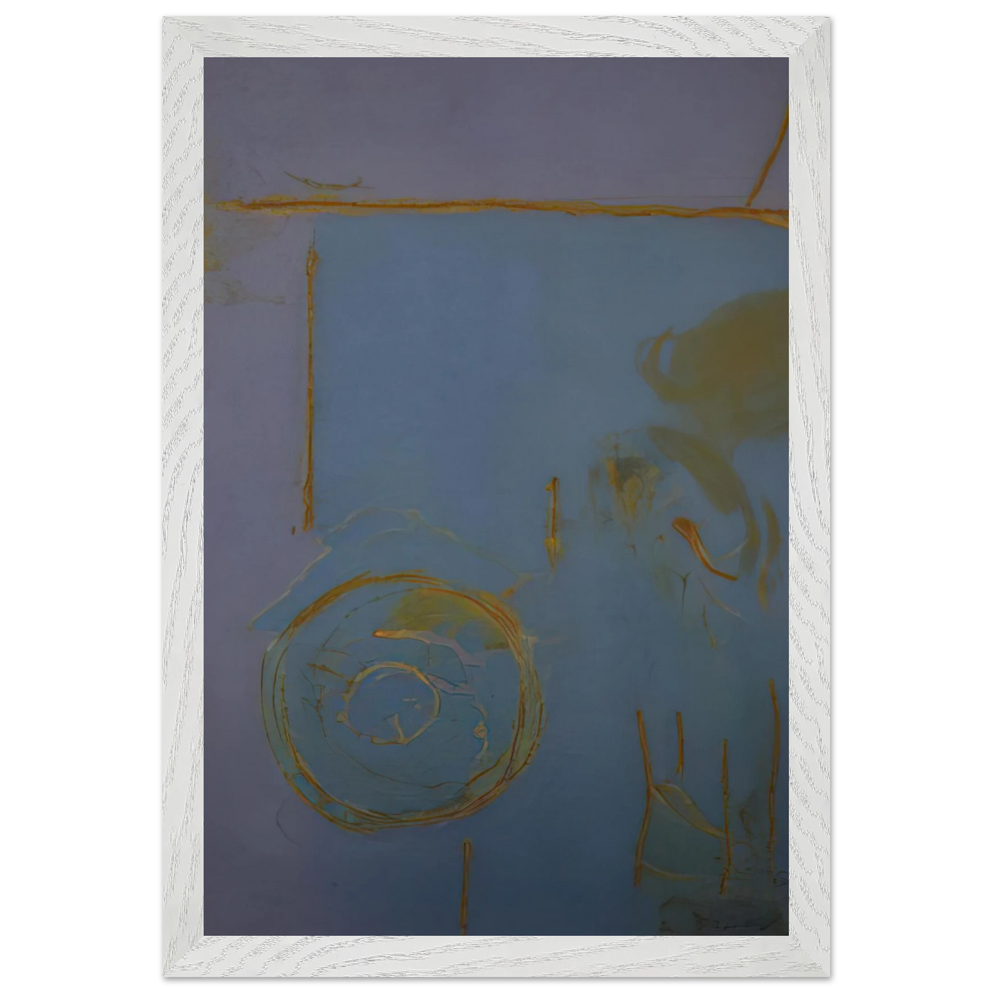 Helen Frankenthaler - Guadalupe - 1989 Wall art - A1 (59.4 x 84.1  cm) - Premium Wooden Framed Poster With Fine Art Paper - White frame