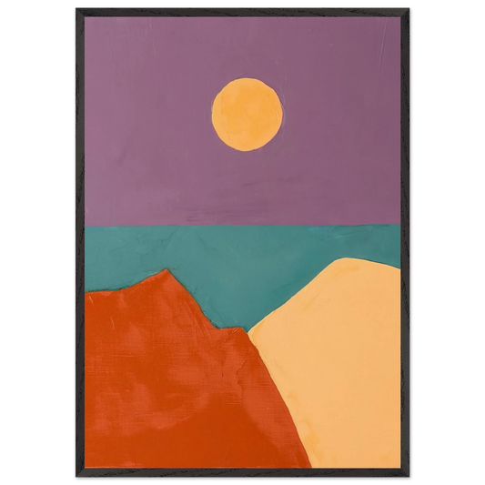 Untitled - 2015 - Etel Adnan Framed Art Print – Black Wooden Frame - Default Title - -Framed Art Print