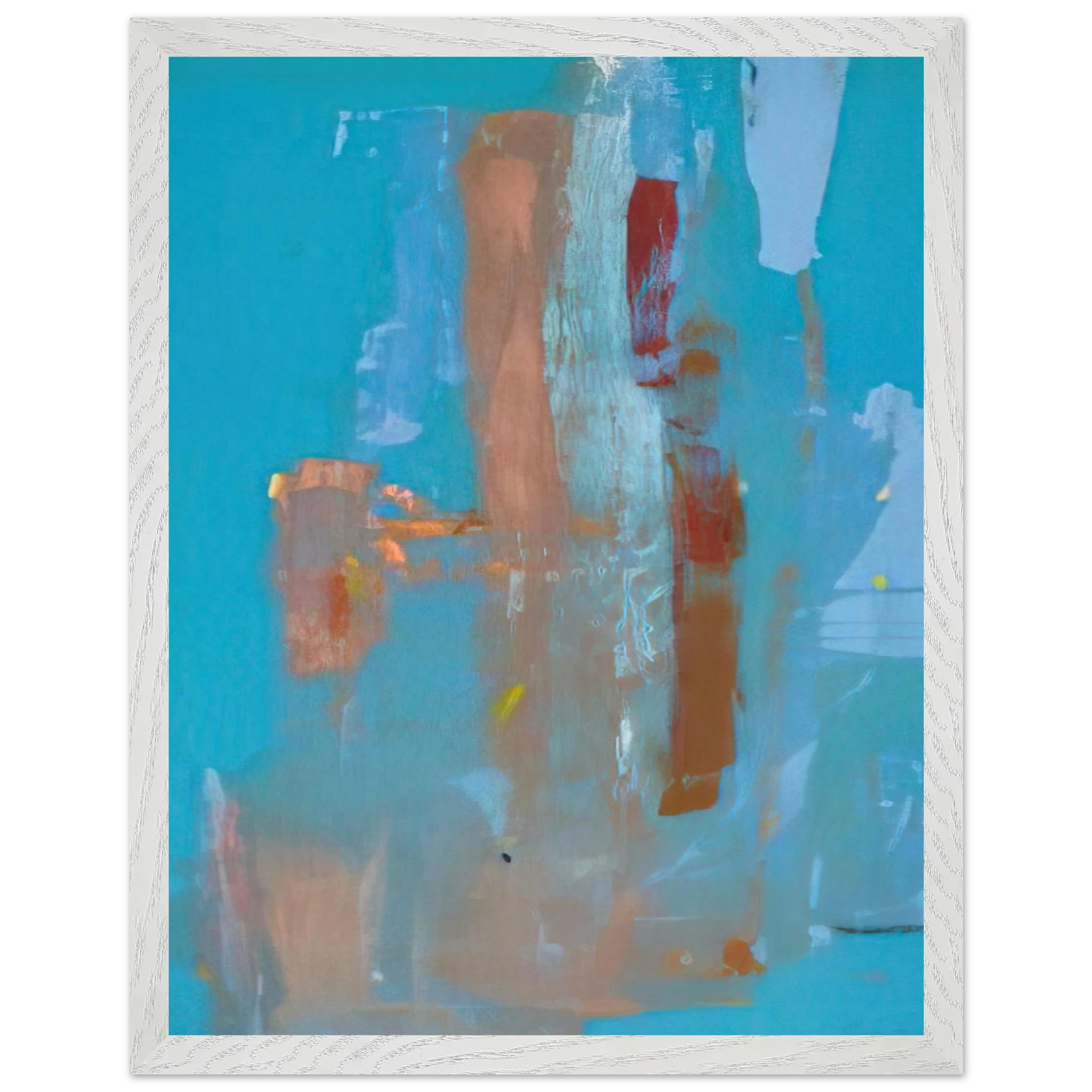 Helen Frankenthaler - In on Blue - 1976 Wall art - 35x35 cm / 14x14 inches - Fine Art Poster - -