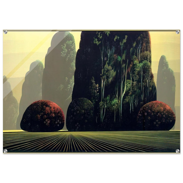 Autumn Eucalyptus - Eyvind Earle Acrylic Print - 70x100 cm / 28x40″ inches | Eyvind Earle Wall Art | Eyvind Earle Prints