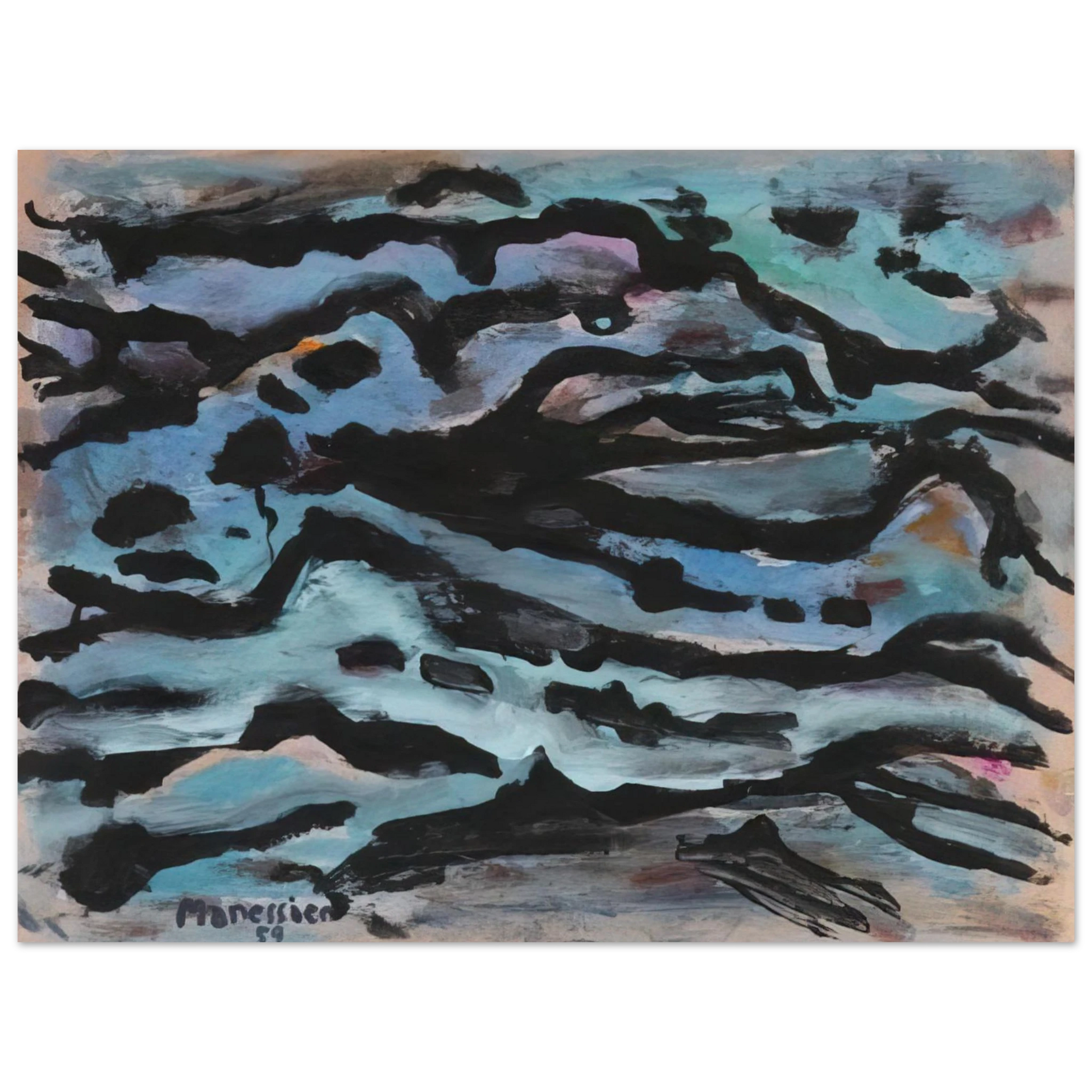 Alfred Manessier - Composition - 1959 Fine Art Poster - Default Title