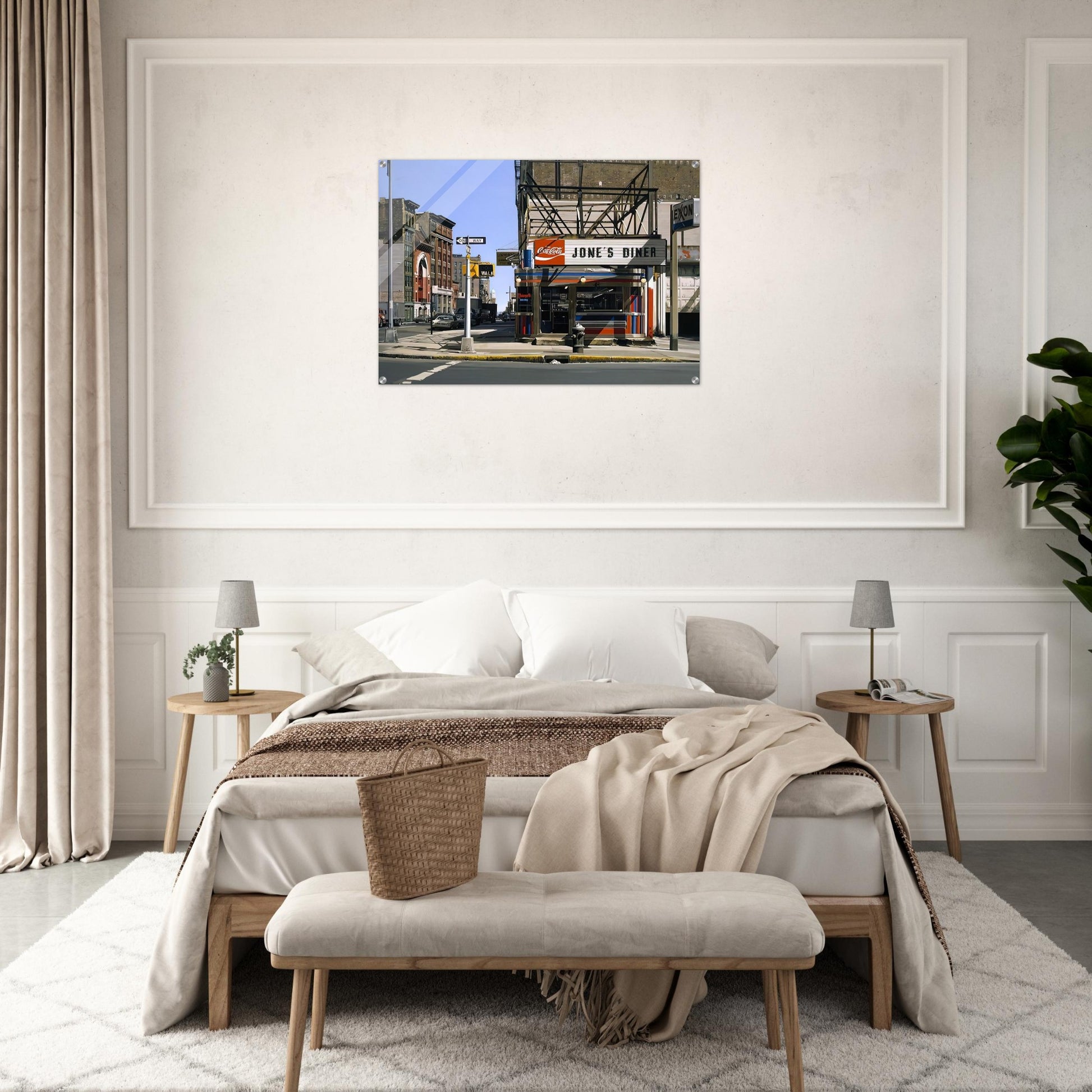 JONES DINER 1979 - Richard Estes Acrylic Print - 70x100 cm / 28x40″ inches | Richard Estes Wall Art | Richard Estes Prints