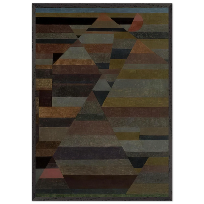 NECROPOLIS 1929 - Paul Klee 70x100 cm / 28x40 inches Framed Art Print – Black Wooden Frame