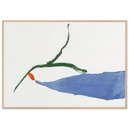Helen Frankenthaler - A Little Zen - 1970 Wall art - 50x70 cm / 20x28 Inches - Premium Wooden Framed Poster With Fine Art Paper - White frame