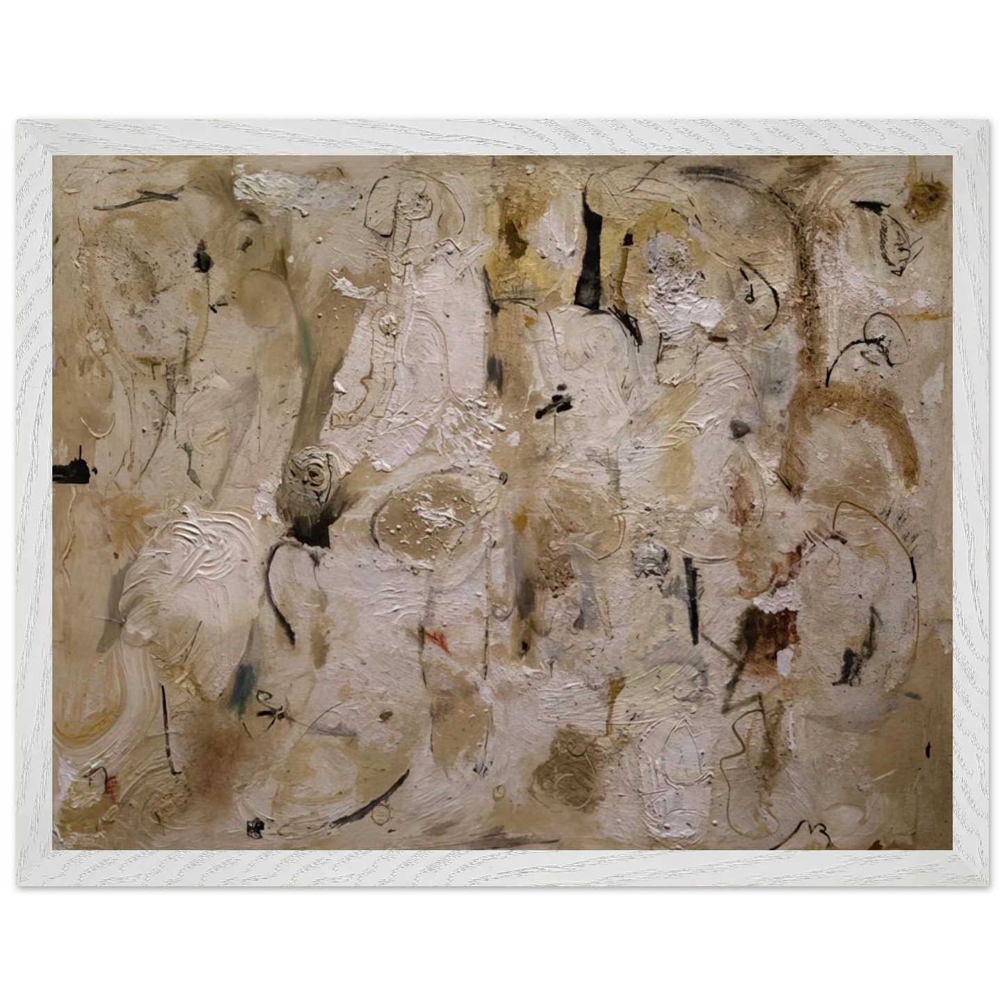 Helen Frankenthaler - Painted on 21st Street - 1951 Wall art - 30x40 cm / 12x16 inches - Premium Wooden Framed Poster With Fine Art Paper - Wood frame