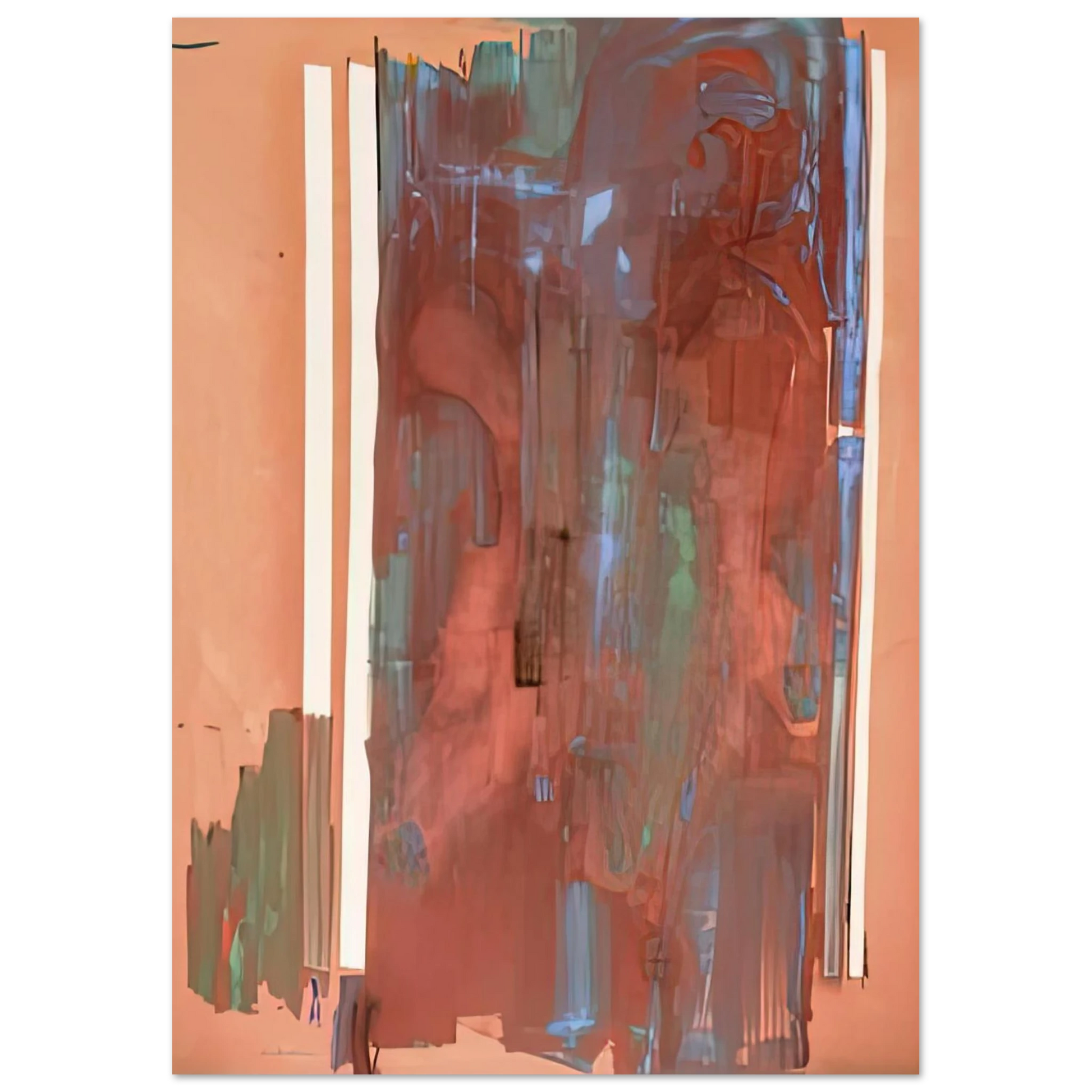 Helen Frankenthaler - Plexus, 1976- Wall Art - 60x80 cm / 24x32 inches - Premium Wooden Framed Poster With Fine Art Paper - Wood frame