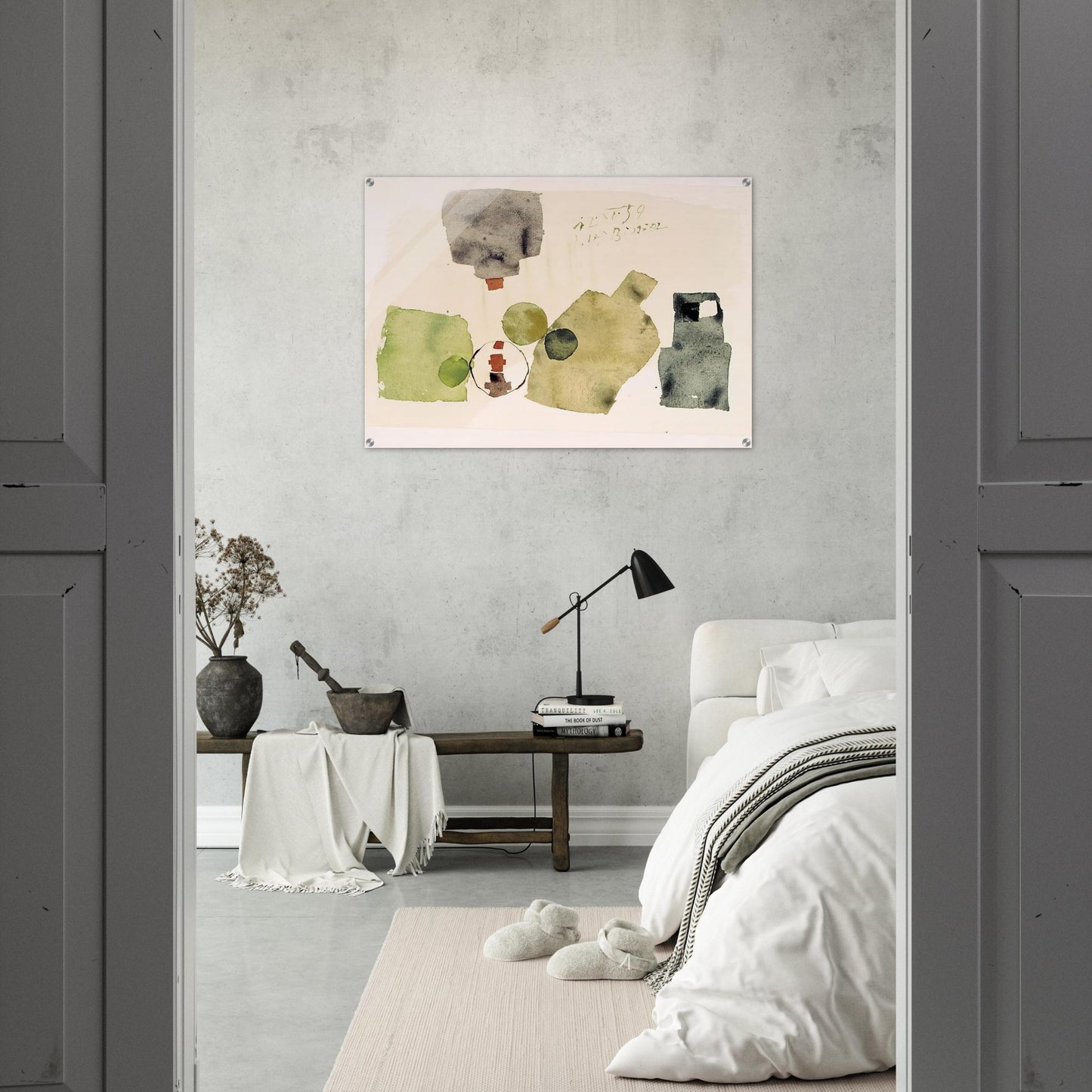 12.XI.59 - 1959 - Julius Bissier Acrylic Print - 70x100 cm / 28x40″ inches | Julius Bissier Wall Art | Julius Bissier Prints