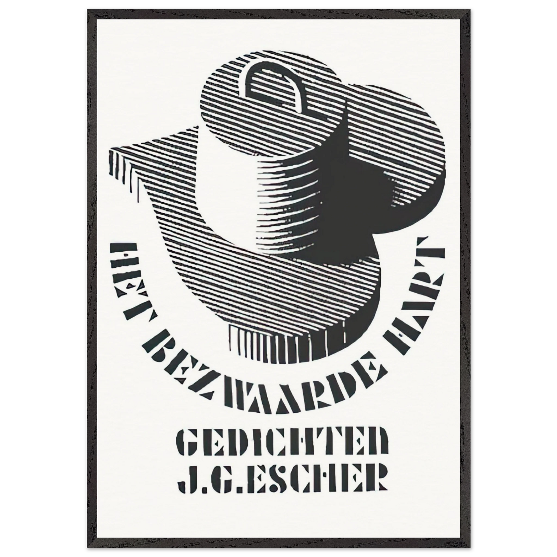 ESCHER 26 - MC Escher Framed Art Print – Black Wooden Frame - Default Title - -Framed Art Print