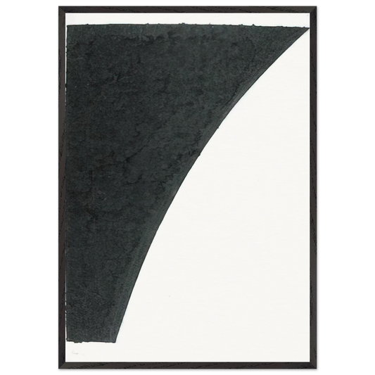 Colored Paper Images I from the series Colored Paper Images - Ellsworth Kelly Framed Art Print – Black Wooden Frame - Default Title - -Framed Art Print