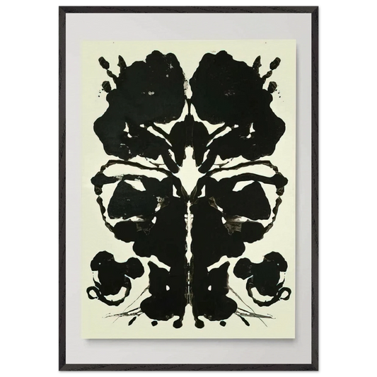 Rorschach - Andy Warhol Framed Art Print – Black Wooden Frame - Default Title - -Framed Art Print