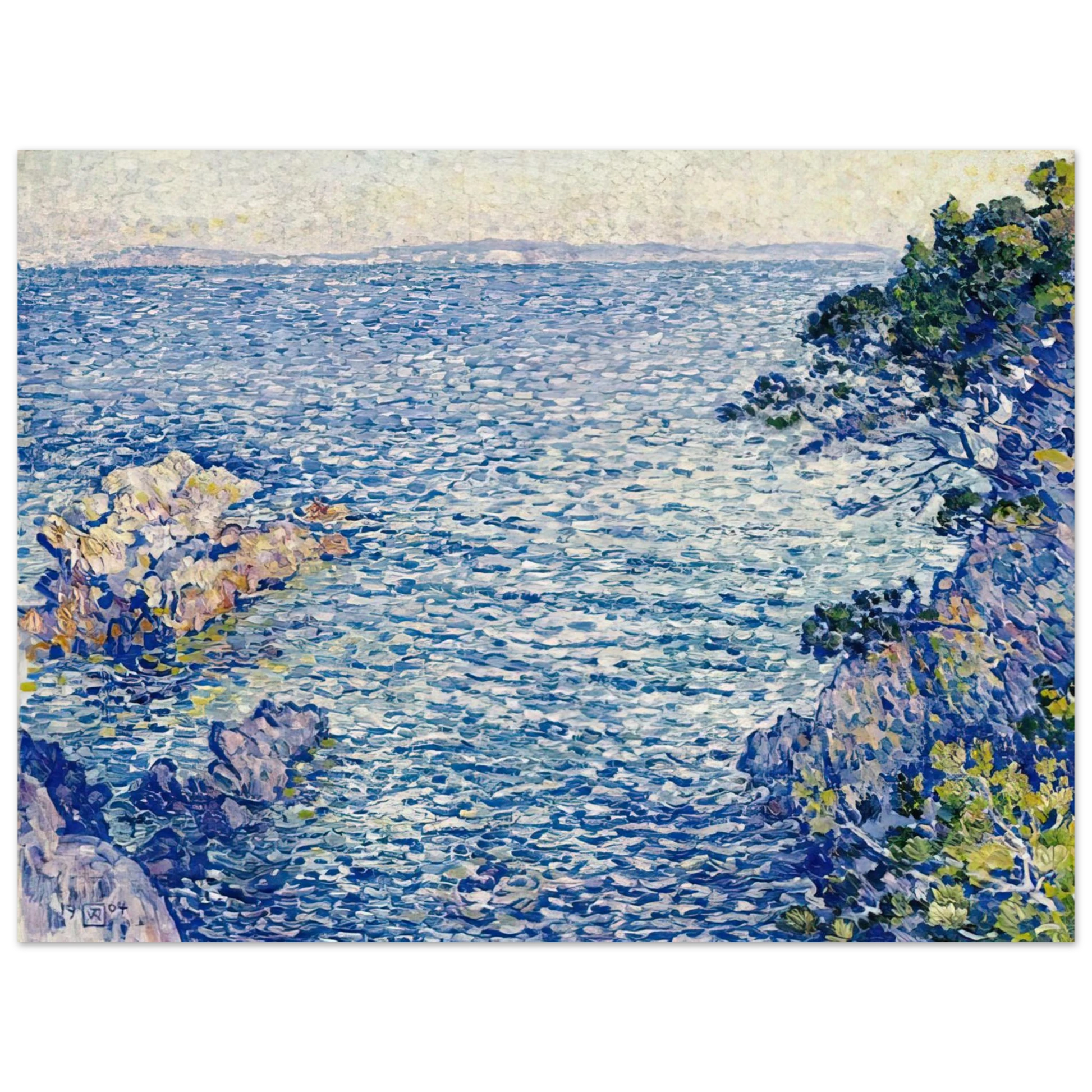 Theo van Rysselberghe - THE POINT OF ROSSIGNOL 1904 Fine Art Poster - Default Title