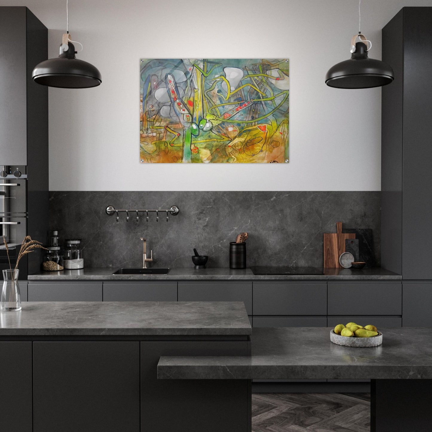 ATLAS DE MEDICATION - Roberto Matta Acrylic Print - 70x100 cm / 28x40″ inches | Roberto Matta Wall Art | Roberto Matta Prints