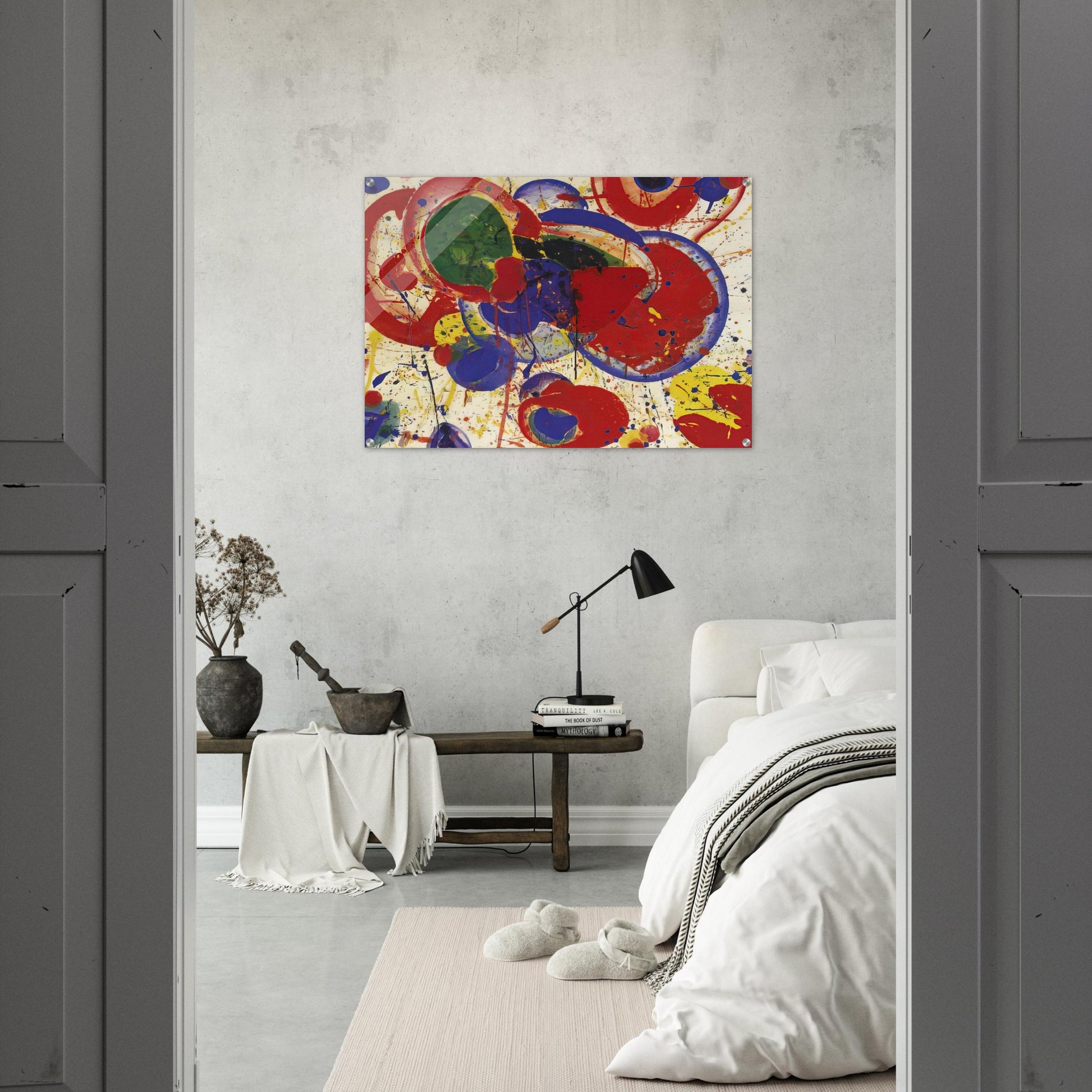 All Red - Sam Francis Acrylic Print - 70x100 cm / 28x40″ inches | Sam Francis Wall Art | Sam Francis Prints