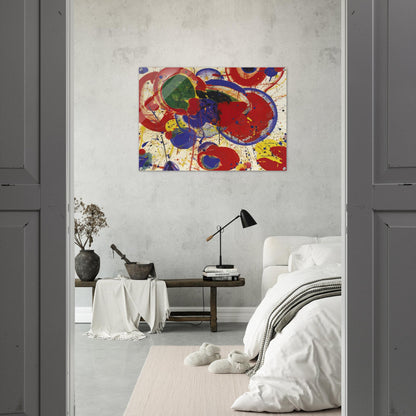 All Red - Sam Francis Acrylic Print - 70x100 cm / 28x40″ inches | Sam Francis Wall Art | Sam Francis Prints