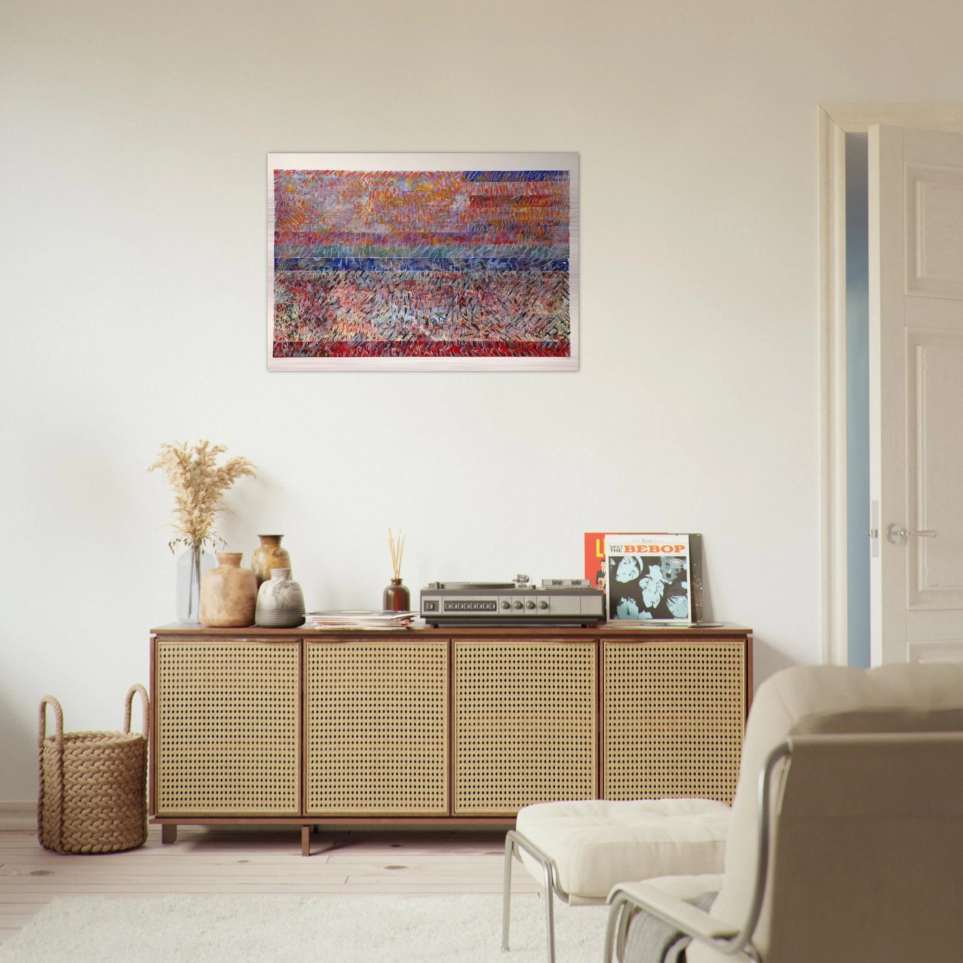 St. Albans - Sam Gilliam Brushed Aluminum Print - 70x100 cm / 28x40 inches | Sam Gilliam Aluminum Print | Sam Gilliam Prints