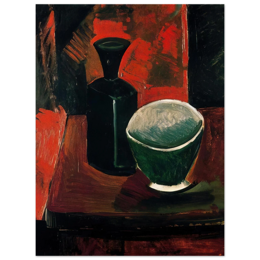 Pablo Picasso - Green Pan and Black Bottle - 1908 Fine Art Poster - Default Title