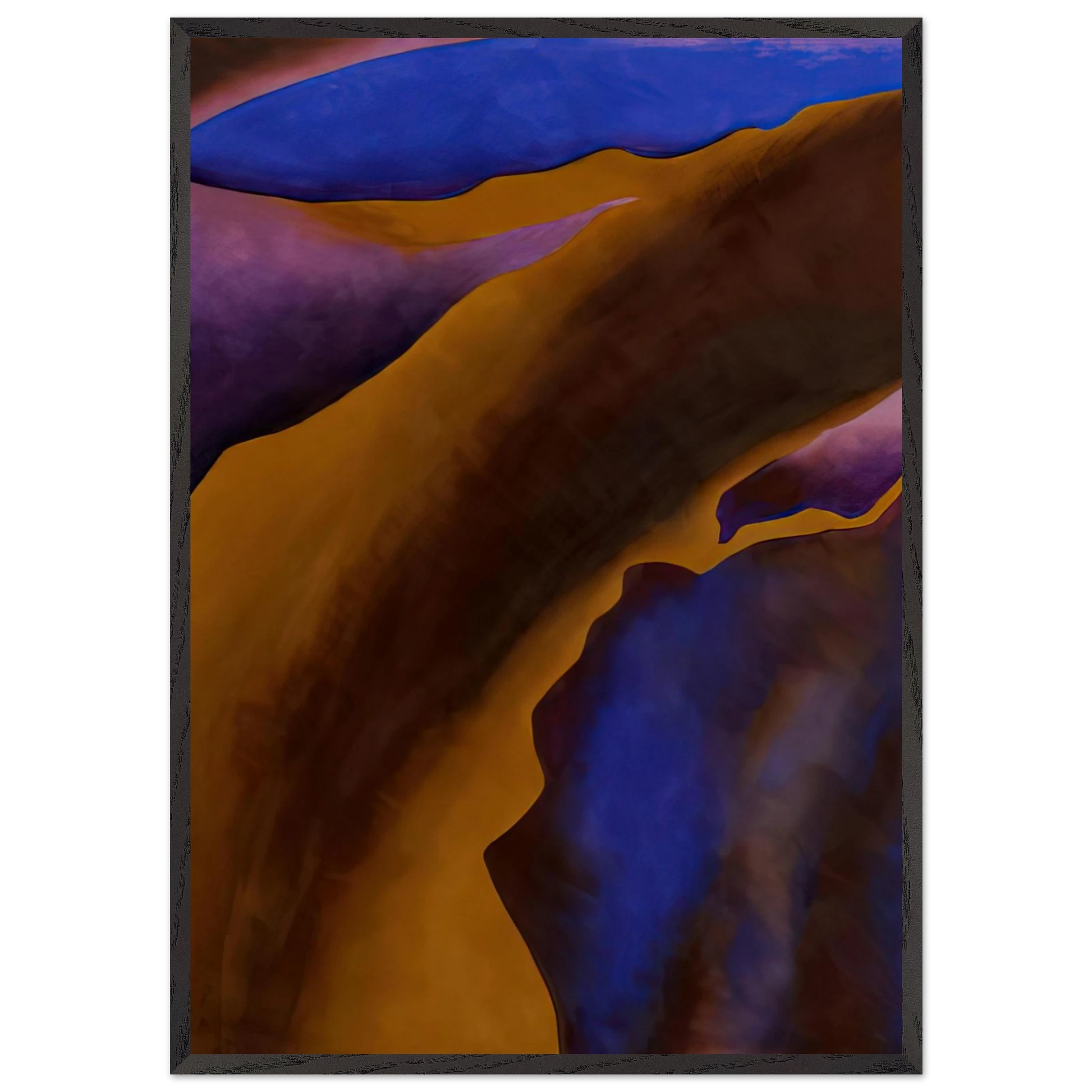 Only One - Georgia OKeeffe 70x100 cm / 28x40 inches Framed Art Print – Black Wooden Frame