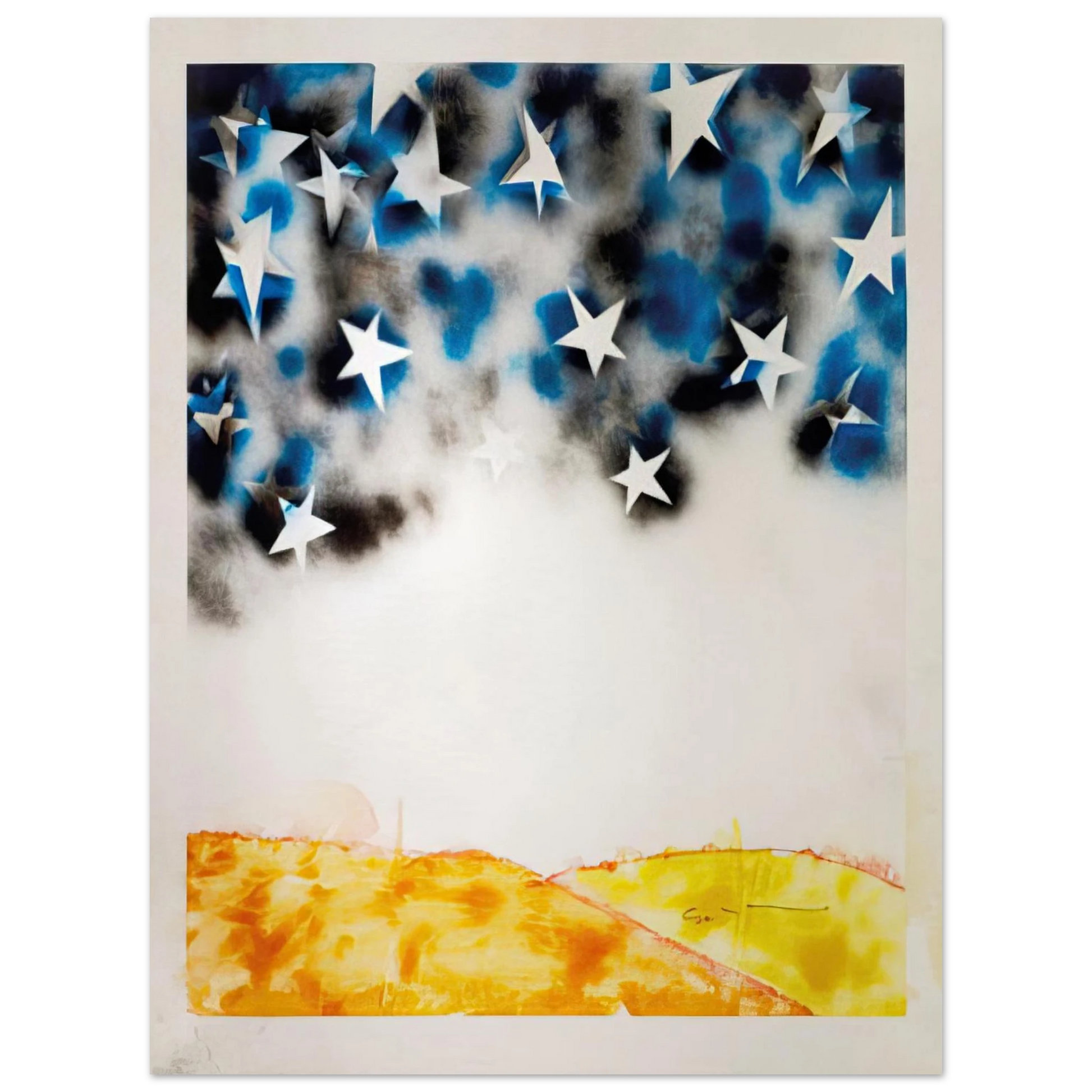 Mario Schifano - Le Stelle - Pop Art Fine Art Poster - Default Title