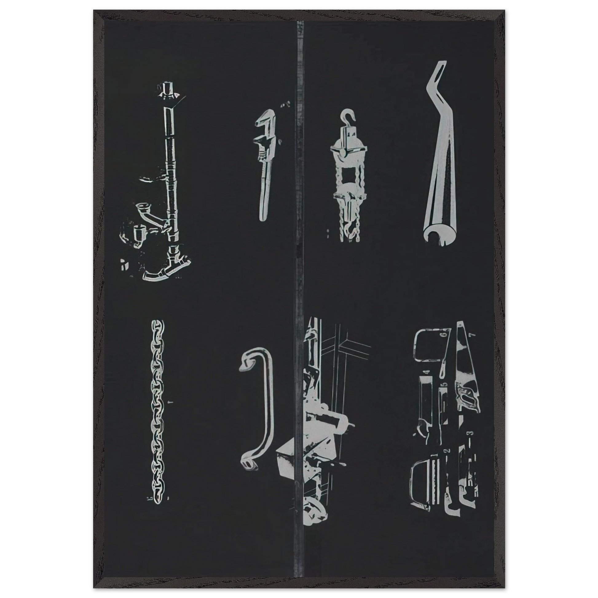 TOOL BOX 1 1966 - Jim Dine Framed Art Print – Black Wooden Frame - Default Title - -Framed Art Print