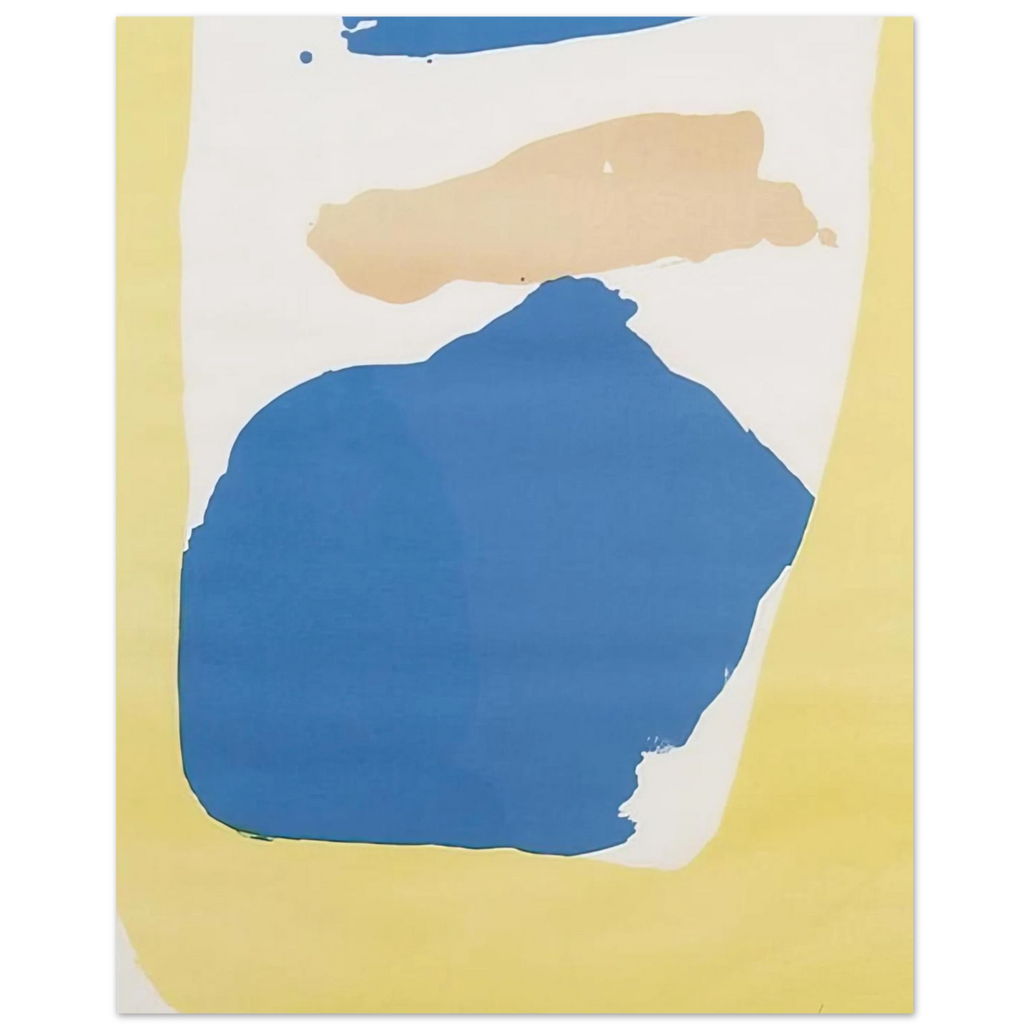 Helen Frankenthaler - Frankenthaler Preview - 1965 Wall art - 45x60 cm / 18x24 Inches - Premium Wooden Framed Poster With Fine Art Paper - Black frame