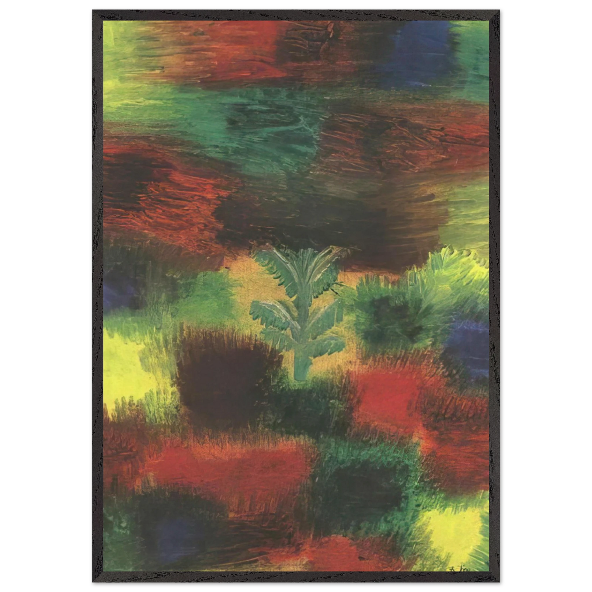 LITTLE TREE AMID SHRUBBERY 1919 - Paul Klee Framed Art Print – Black Wooden Frame - Default Title - -Framed Art Print