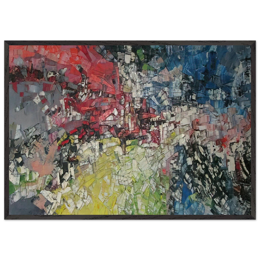 Horizons ouverts - Jean-Paul Riopelle Framed Art Print – Black Wooden Frame - Default Title - -Framed Art Print