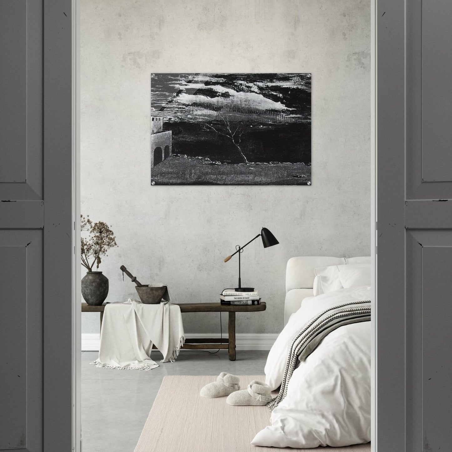 LANDSCAPE NEAR AMPURDAN - Salvador Dali Acrylic Print - 70x100 cm / 28x40″ inches | Salvador Dali Wall Art | Salvador Dali Prints