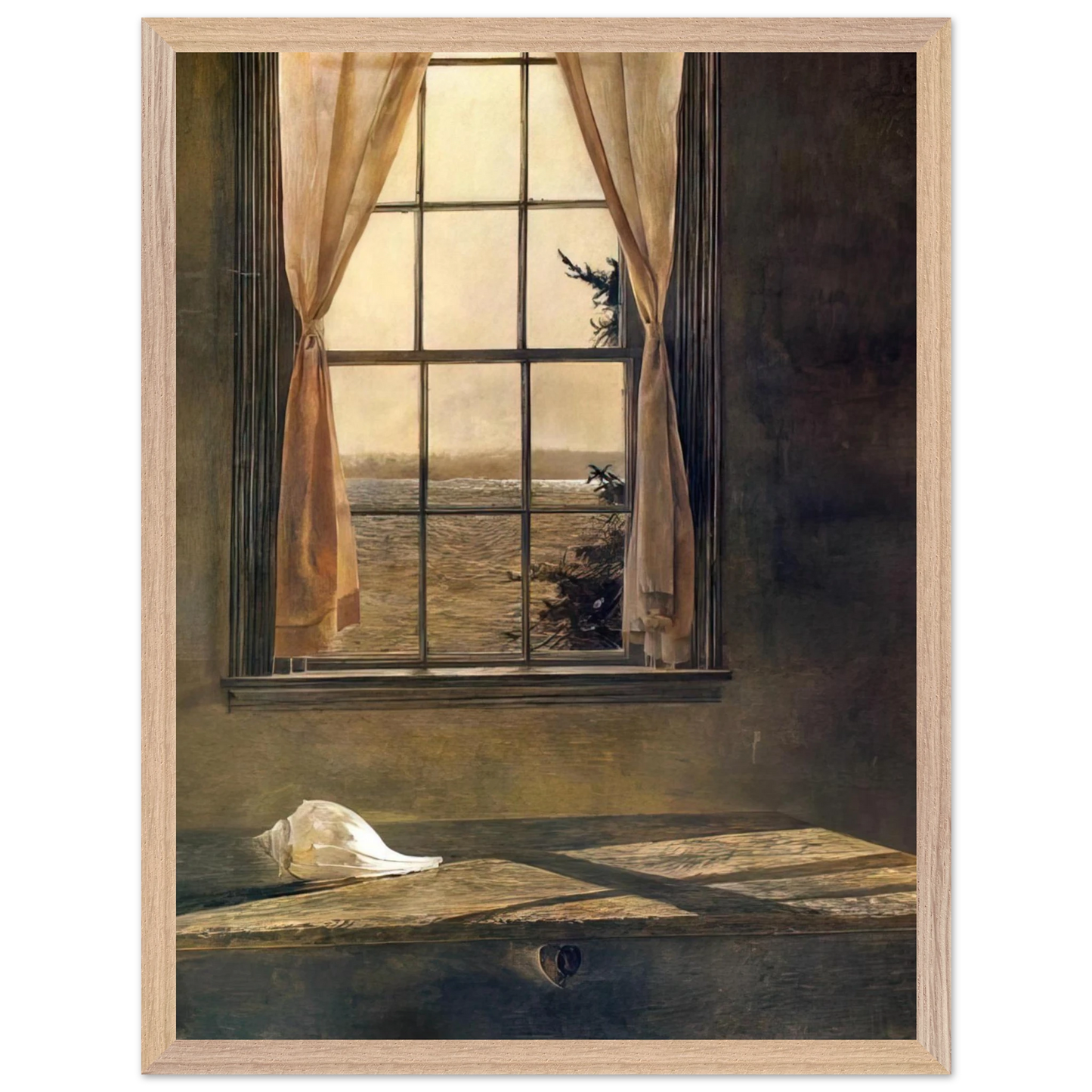 Andrew Wyeth - HER ROOM Wall Art - 60x80 cm / 24x32 inches - Fine Art Poster - -