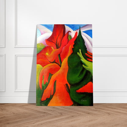 Melting Volcano - Georgia O'Keeffe Brushed Aluminum Print - 70x100 cm / 28x40 inches | Georgia O'Keeffe Aluminum Print | Georgia O'Keeffe Prints