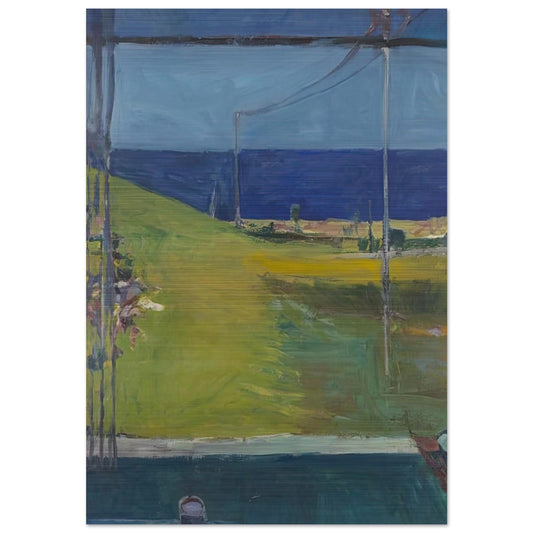 Ocean from a Window - Richard Diebenkorn Brushed Aluminum Print - 70x100 cm / 28x40 inches | Richard Diebenkorn Aluminum Print | Richard Diebenkorn Prints