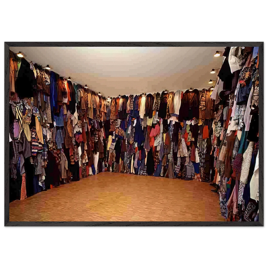 RESERVE 1990 - Christian Boltanski Framed Art Print – Black Wooden Frame - Default Title - -Framed Art Print