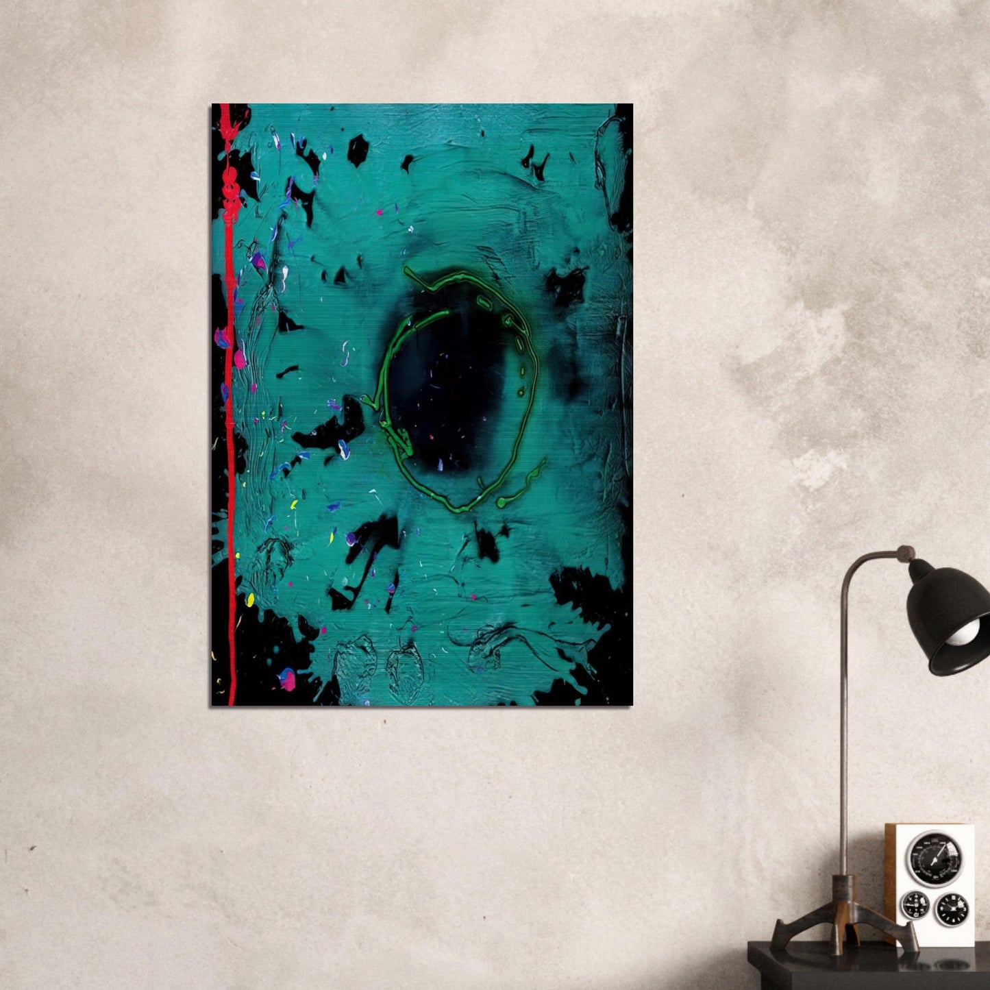 Eyes That Dream - 20.3.08 Clifford Dies - 2008 - John Hoyland Brushed Aluminum Print - 70x100 cm / 28x40 inches | John Hoyland Aluminum Print | John Hoyland Prints