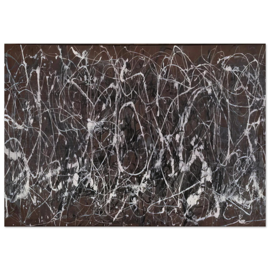 NUMBER 13A ARABESQUE 1948 - Jackson Pollock Brushed Aluminum Print - 70x100 cm / 28x40 inches | Jackson Pollock Aluminum Print | Jackson Pollock Prints