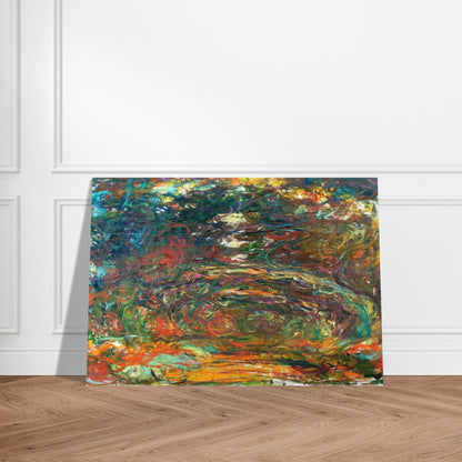 Path under the Rose Arches, Giverny - claude monet Brushed Aluminum Print - 70x100 cm / 28x40 inches | claude monet Aluminum Print | claude monet Prints