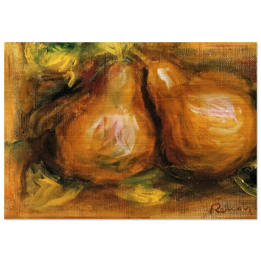 Pears - Pierre-Auguste Renoir Brushed Aluminum Print - 70x100 cm / 28x40 inches | Pierre-Auguste Renoir Aluminum Print | Pierre-Auguste Renoir Prints