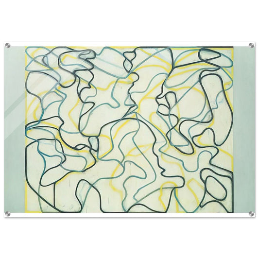 Second Letter Zen Spring - 2009 - Brice Marden Acrylic Print - 70x100 cm / 28x40″ inches
