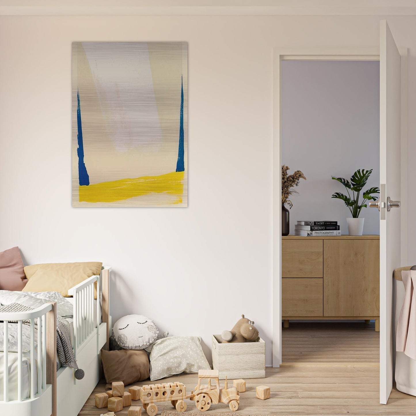 White Portal - 1967 - Helen Frankenthaler Brushed Aluminum Print - 70x100 cm / 28x40 inches | Helen Frankenthaler Aluminum Print | Helen Frankenthaler Prints