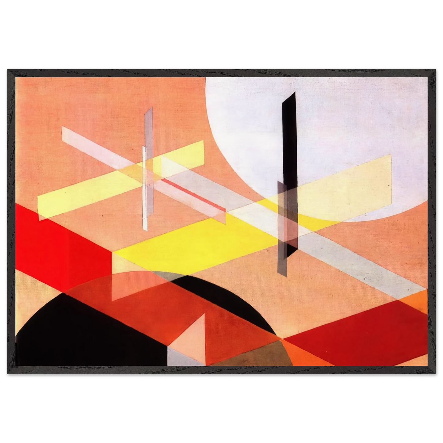 Composition Z VIII - Laszlo Moholy-Nagy Framed Art Print – Black Wooden Frame - Default Title - -Framed Art Print