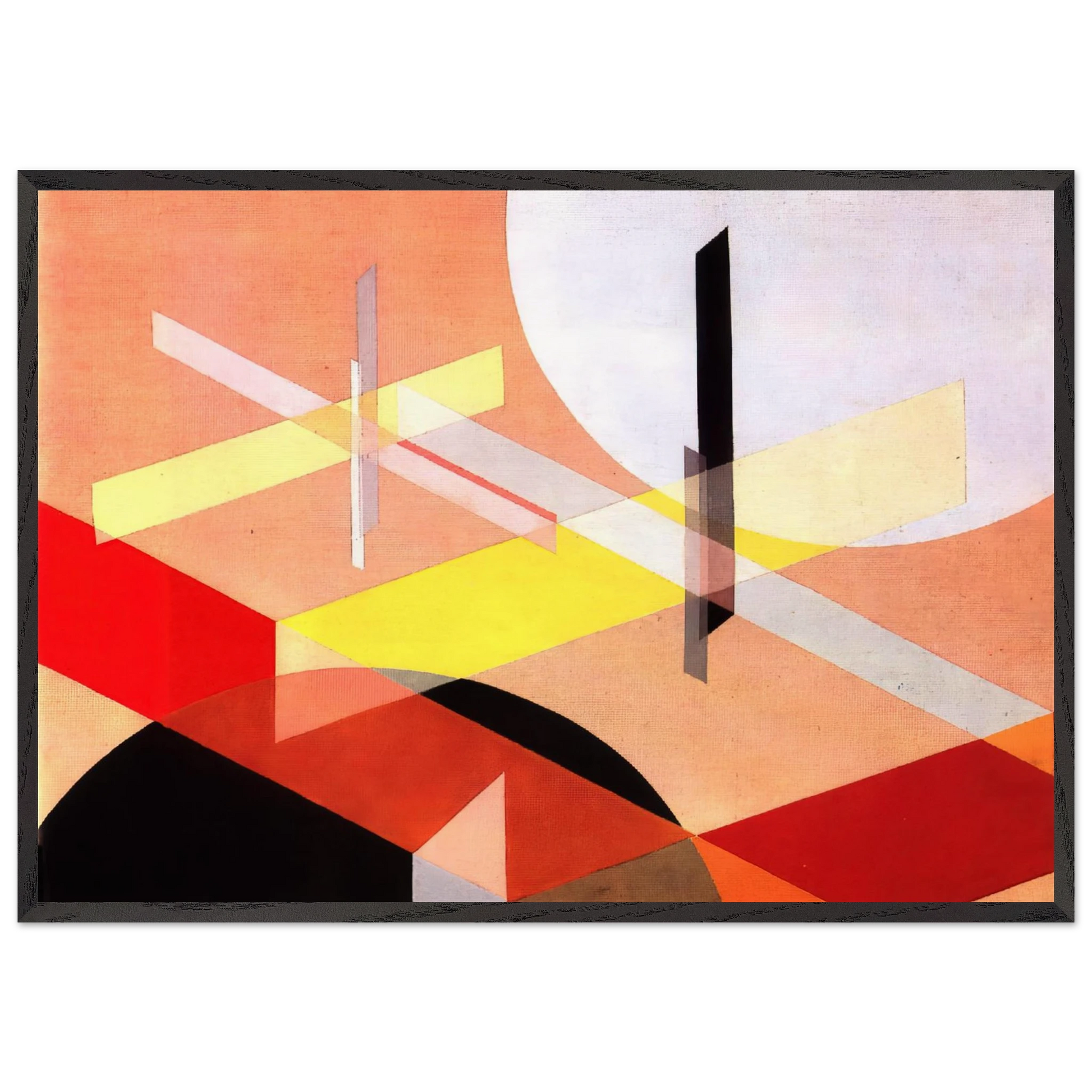 Composition Z VIII - Laszlo Moholy-Nagy Framed Art Print – Black Wooden Frame - Default Title - -Framed Art Print